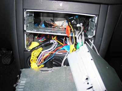 Behind head unit detail Behind head unit detail