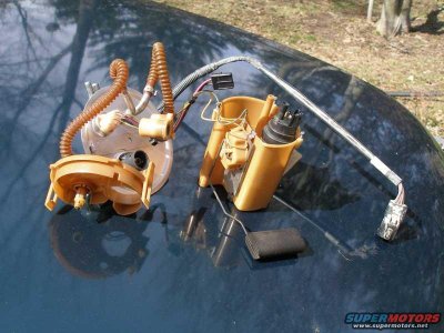 Fuel pump module opened
