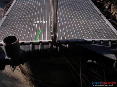 Radiator crimp w hi lite