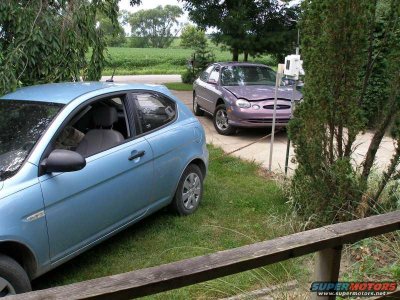 Towed by the hyndai