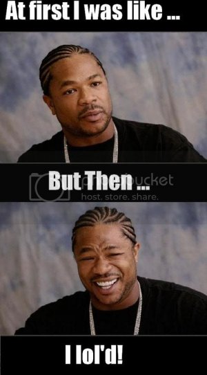 Yo dawg at first i was like