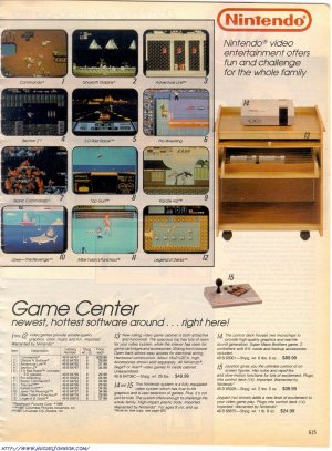 Sears catalog 1988 pg615 NES full