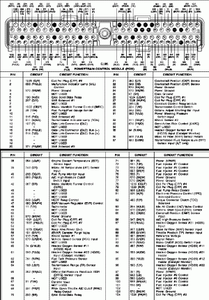 97 pcm pinout
