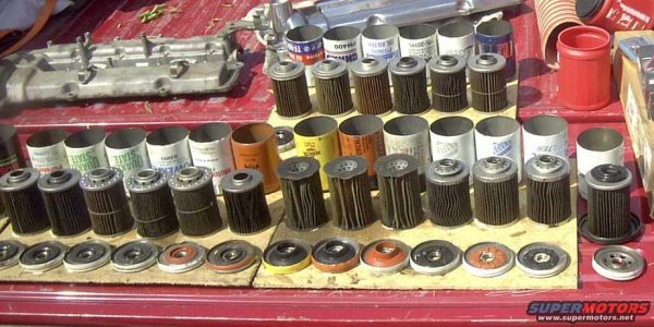 Oil filters cut up