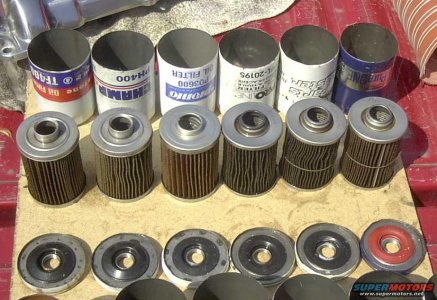 Oil filters cut up 5