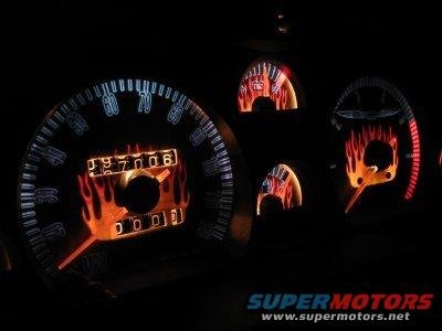 1995 cluster bullitt style flames night 2