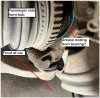 Passenger side bearing