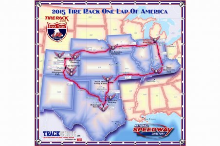 One lap america map