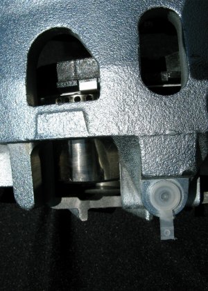 Cutaway Caliper drilled piston Cutaway Caliper drilled piston