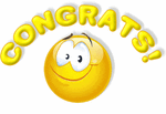 Congrats smiley emoticon