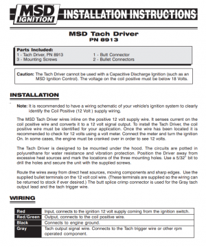 MSD TACH